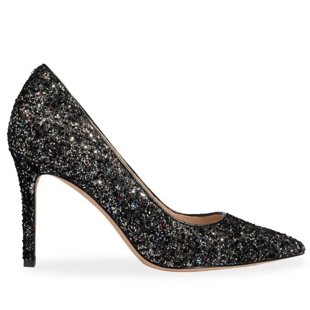 Kate Spade New York 'Valerie' Black/Multi Glitter Pumps